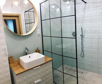 Фото номера Апартаменты с 1 спальней Апартаменты Apartament na Kaszubach г. Косьцежина 8